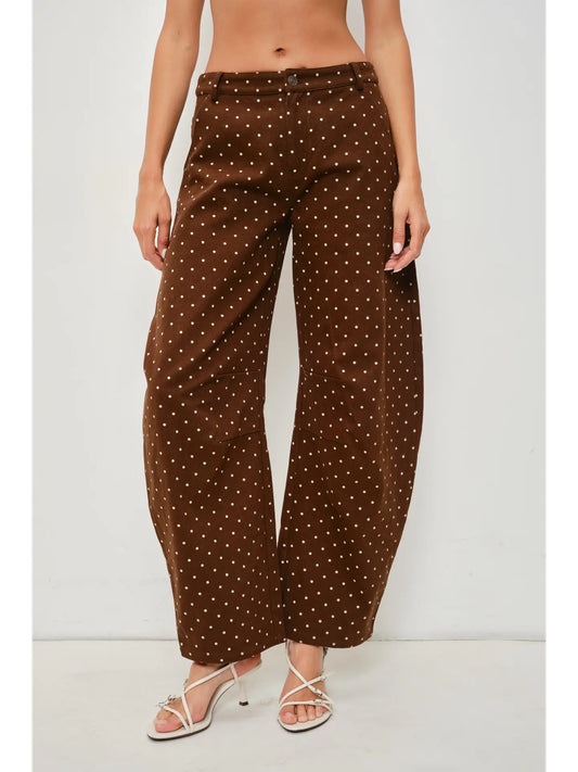 Trivia Polka Dot Barrel Jeans