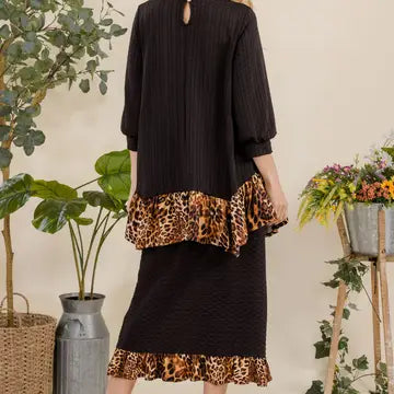 Plus Modest Set -Honeycomb with Tunic and Skirt -