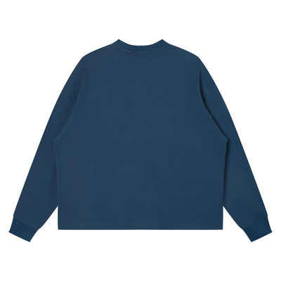 SHEEP- Unisex Waffle Boxy Long Sleeve T-Shirt