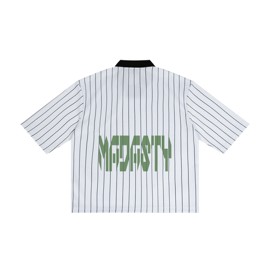 MADASTY-MAD-Unisex Pinstripe Collared Soccer Jersey