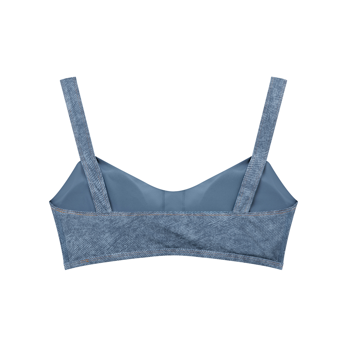 MAD-Women's Faux Denim Sports Bra