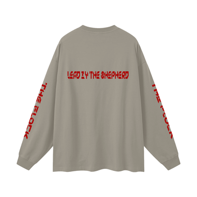 TF-THE FLOCK-LEAD BY THE SHEPHERD Oversized Unisex Long Sleeve T-Shirt