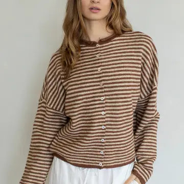 Cardigan - Mini Striped