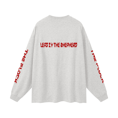 TF-THE FLOCK-LEAD BY THE SHEPHERD Oversized Unisex Long Sleeve T-Shirt