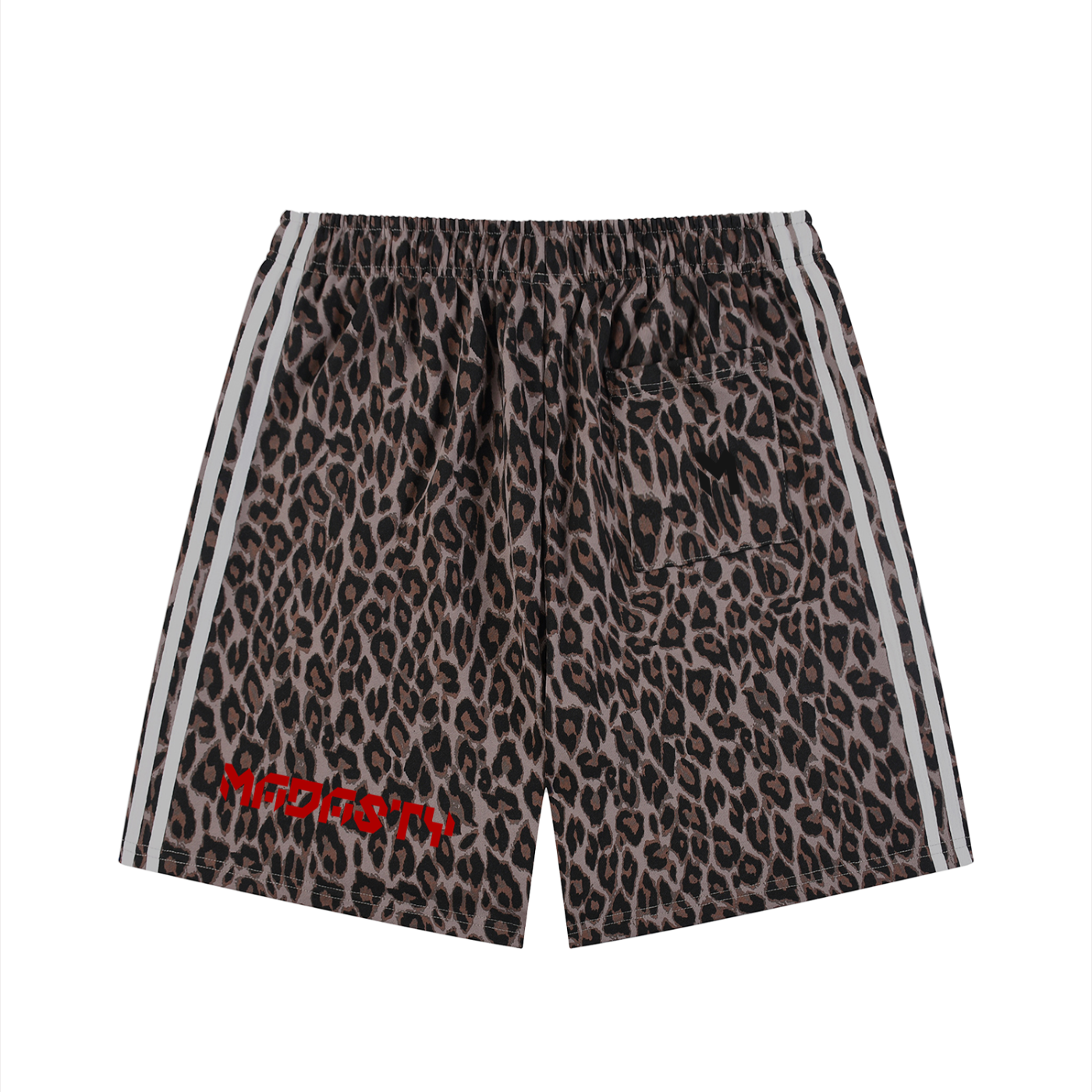 Unisex Heavyweight Leopard Drawstring Shorts