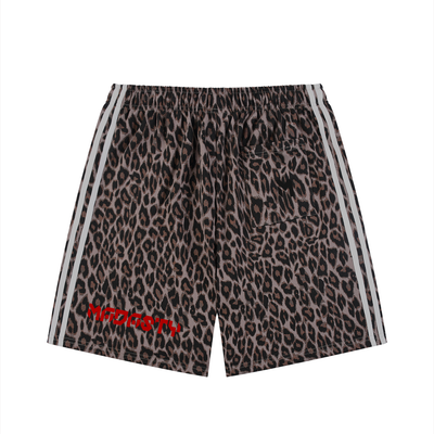 Unisex Heavyweight Leopard Drawstring Shorts