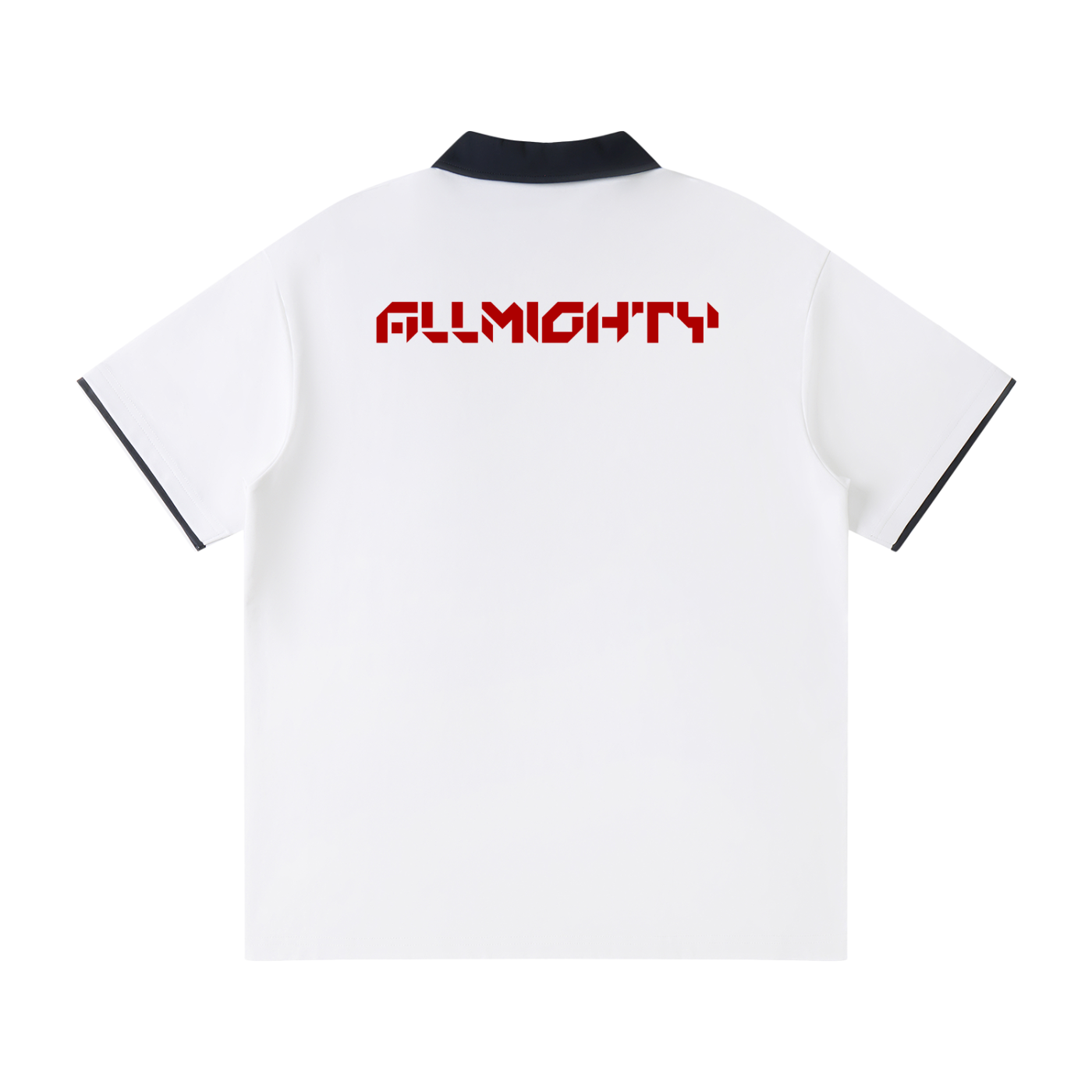 Contrast Collar Raglan Polo Shirt