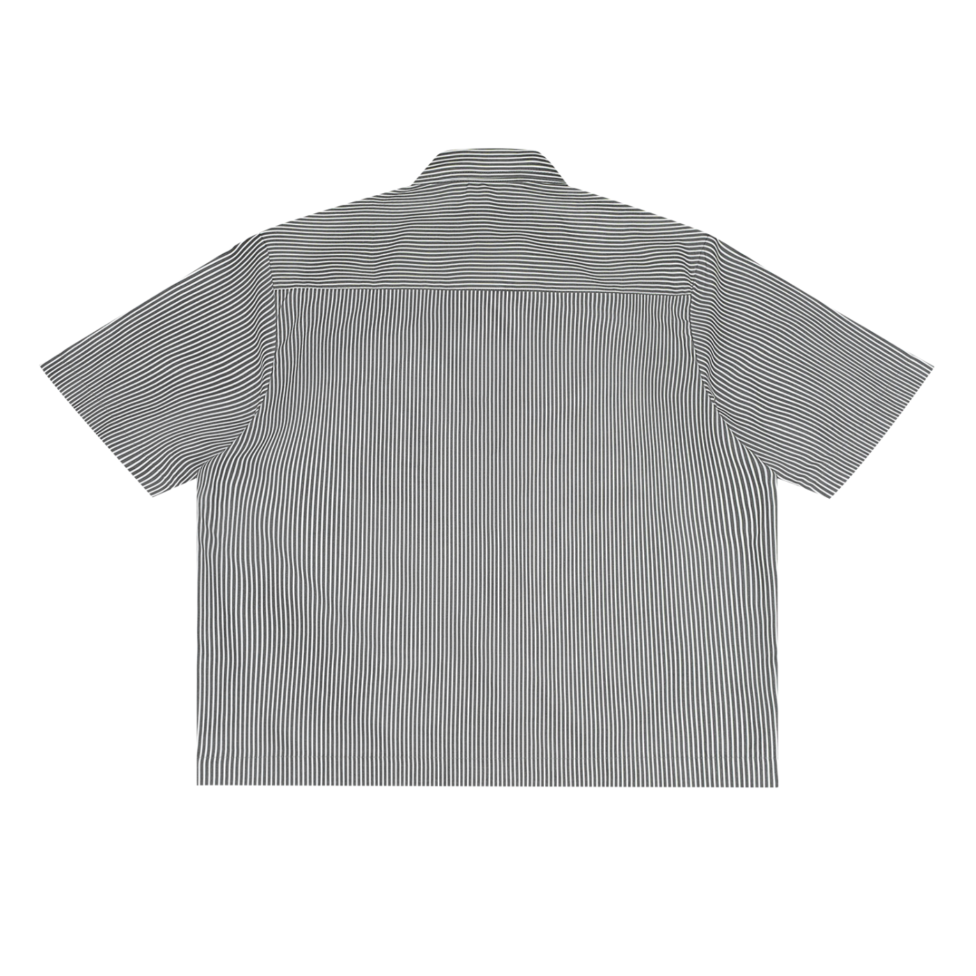 MADASTY-M-Oversized Vertical Stripe Boxy Shirt