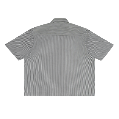 MADASTY-M-Oversized Vertical Stripe Boxy Shirt