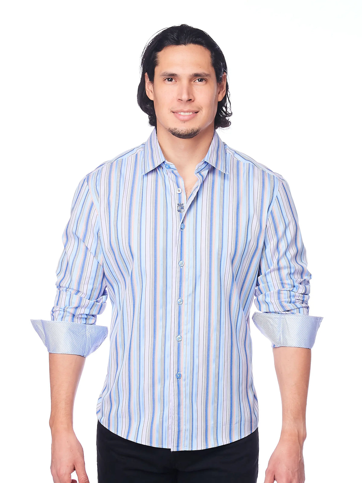 Men's Slim Fit Casual Button Down Dress Shirt