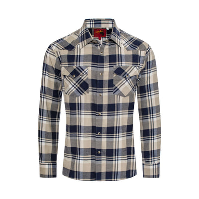 Men's Western Flannel Shirts with Snap Buttons