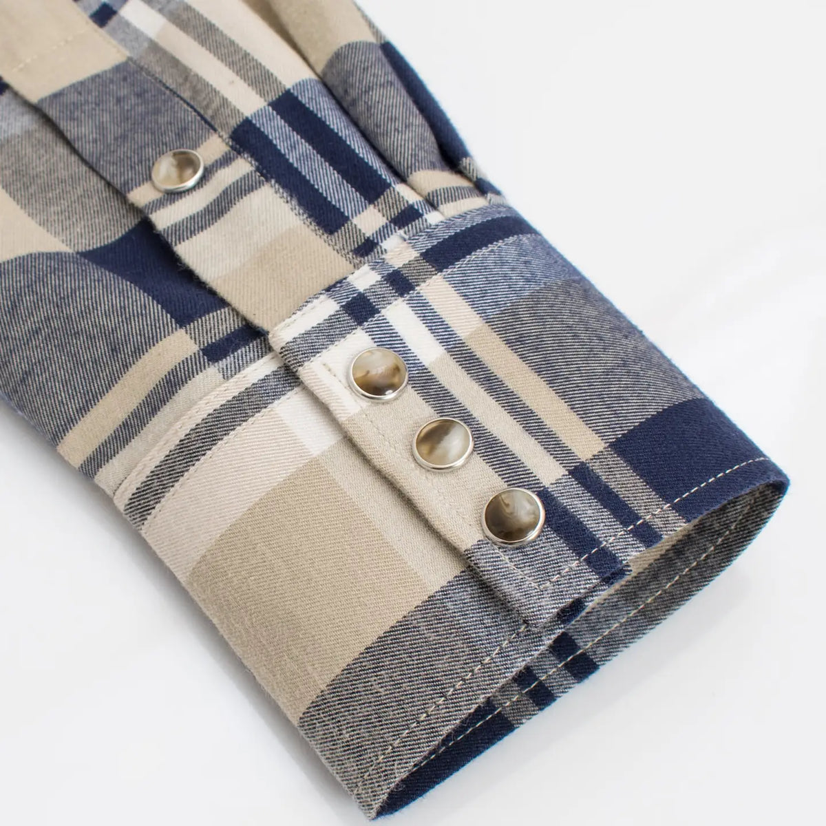 Men's Western Flannel Shirts with Snap Buttons