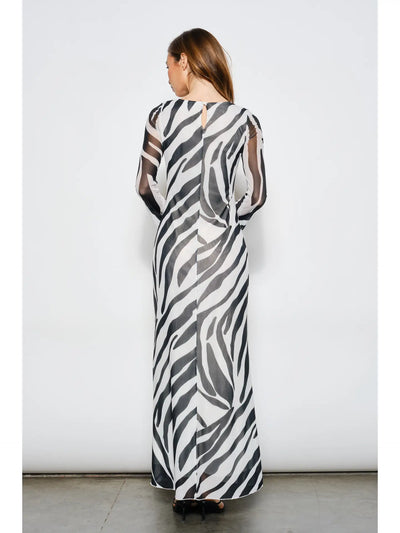 Sonia Zebra Maxi Dress