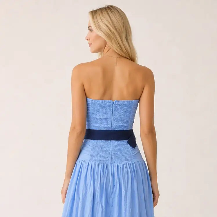 Strapless Midi Dress