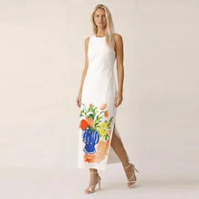 Vase floral midi dress
