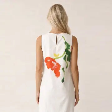 Vase floral midi dress