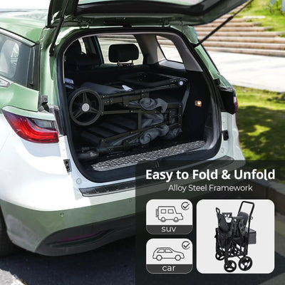 Momfann 2-Seater All-Terrain Stroller Wagon for Kids