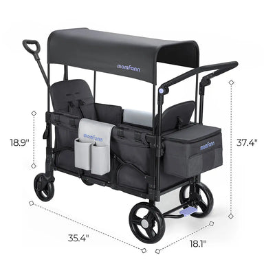 Momfann 2-Seater All-Terrain Stroller Wagon for Kids