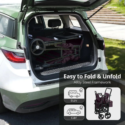 Momfann 2-Seater All-Terrain Stroller Wagon for Kids
