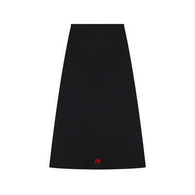Women's Solid Color Knit Maxi Skirt