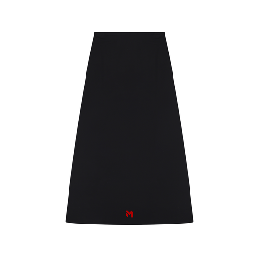 Women's Solid Color Knit Maxi Skirt