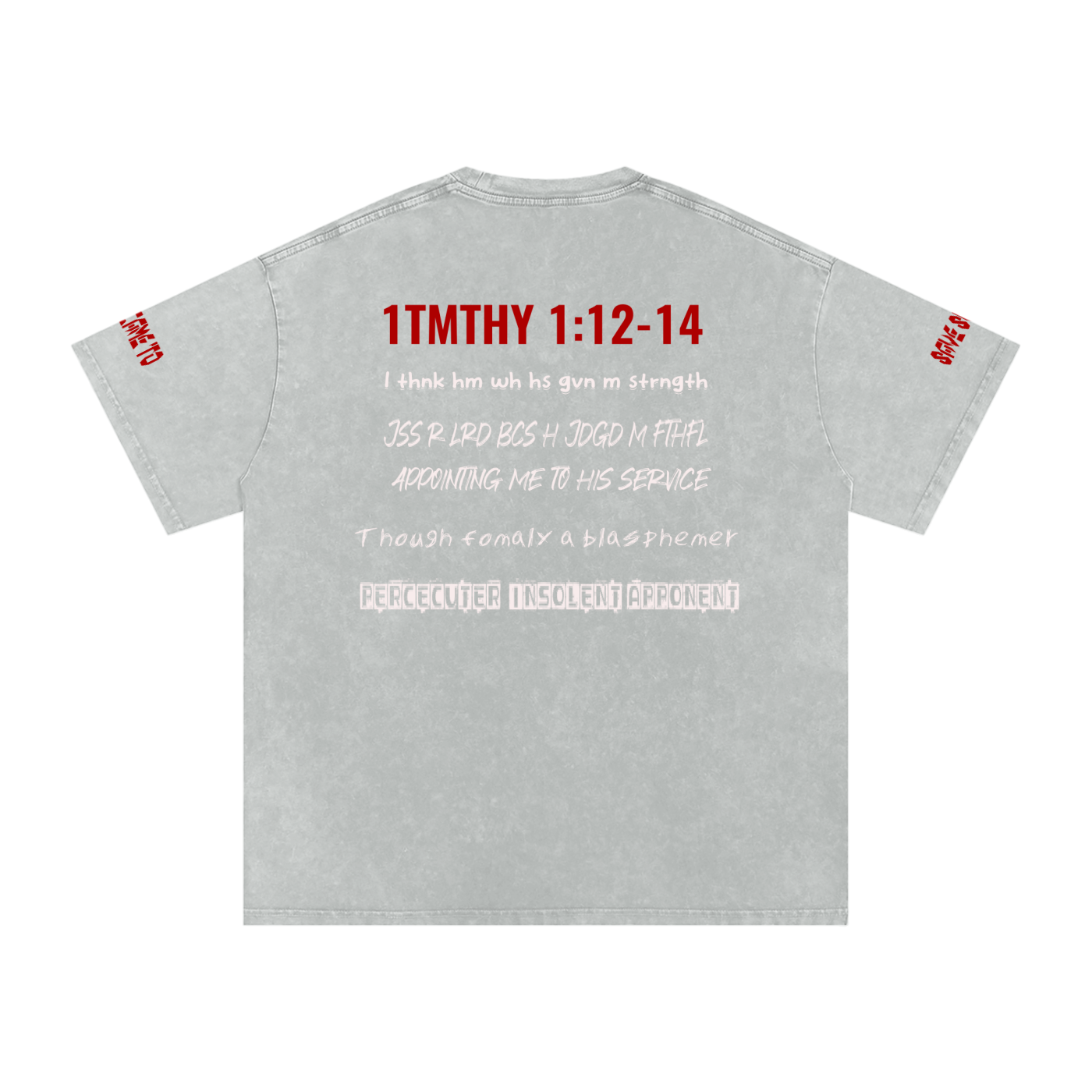 Snow Washed Oversized Cotton T-Shirt