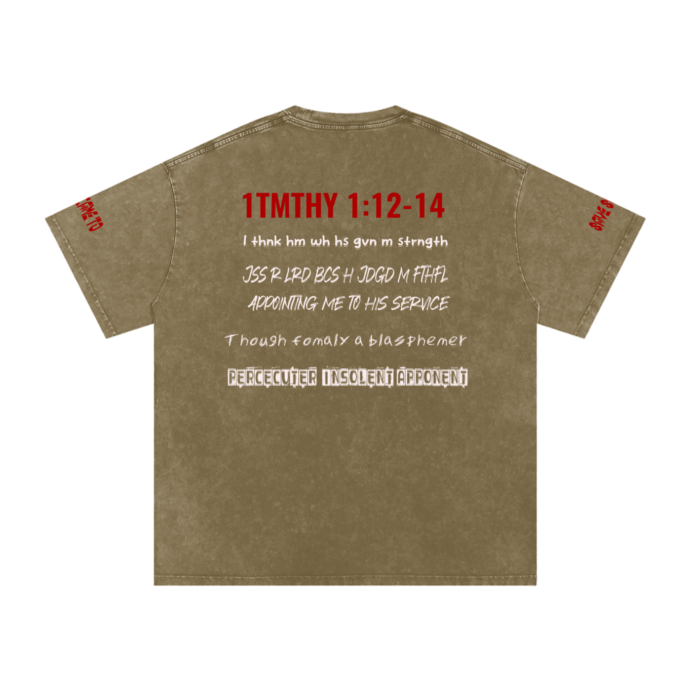 Snow Washed Oversized Cotton T-Shirt