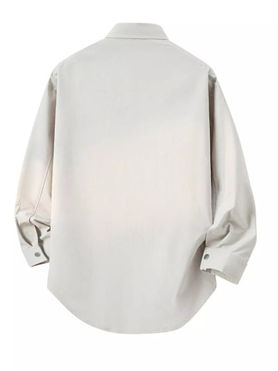 Men's Plus Size Snap Down Long Sleeve Shirt