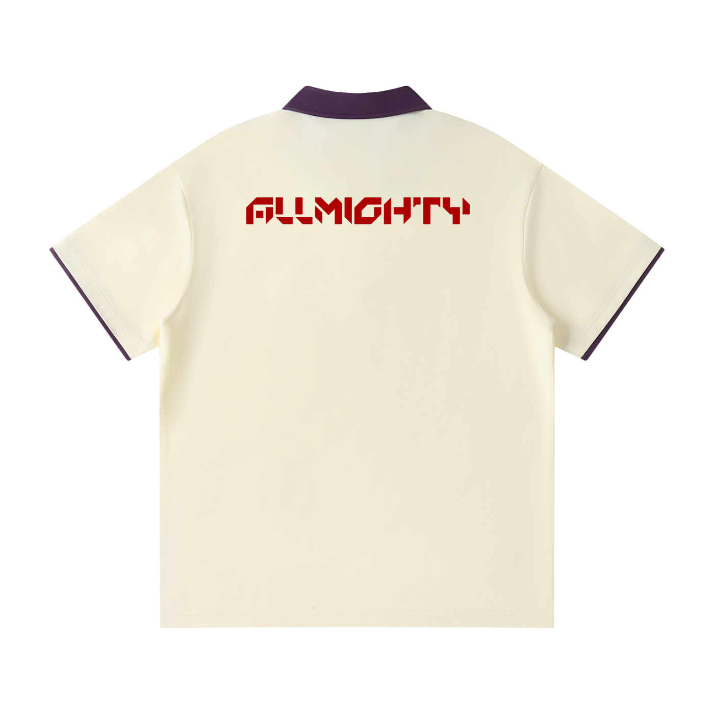 Contrast Collar Raglan Polo Shirt