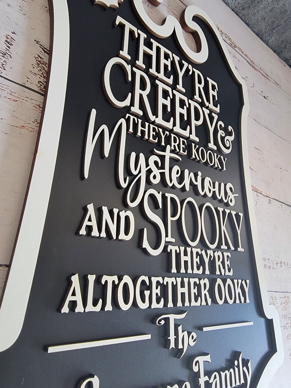 Custom Last Name Halloween Sign