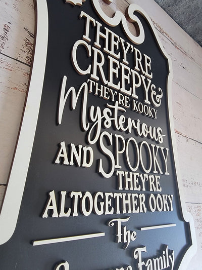Custom Last Name Halloween Sign