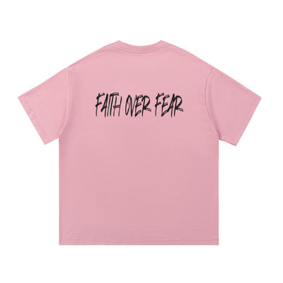 MADASTY-M-FAITH OVER FEAR-Essential Cotton T-Shirt