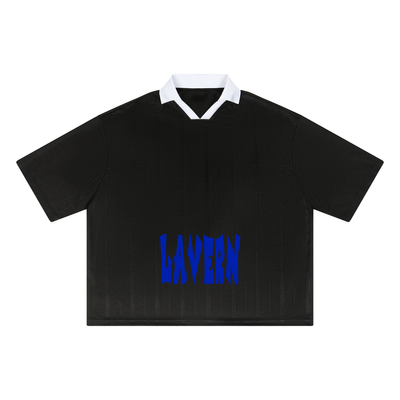 LAVERN -L-Unisex Striped Boxy Soccer Jersey