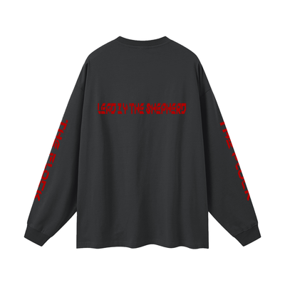 TF-THE FLOCK-LEAD BY THE SHEPHERD Oversized Unisex Long Sleeve T-Shirt