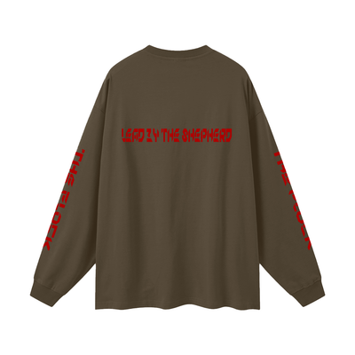 TF-THE FLOCK-LEAD BY THE SHEPHERD Oversized Unisex Long Sleeve T-Shirt