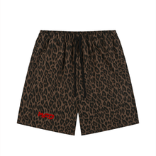 MAD-M Unisex Heavyweight Leopard Drawstring Shorts
