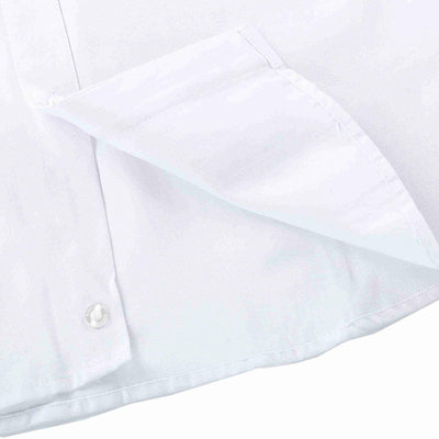 Bienzoe Boys Long Sleeve Button Down Shirt White Size 14