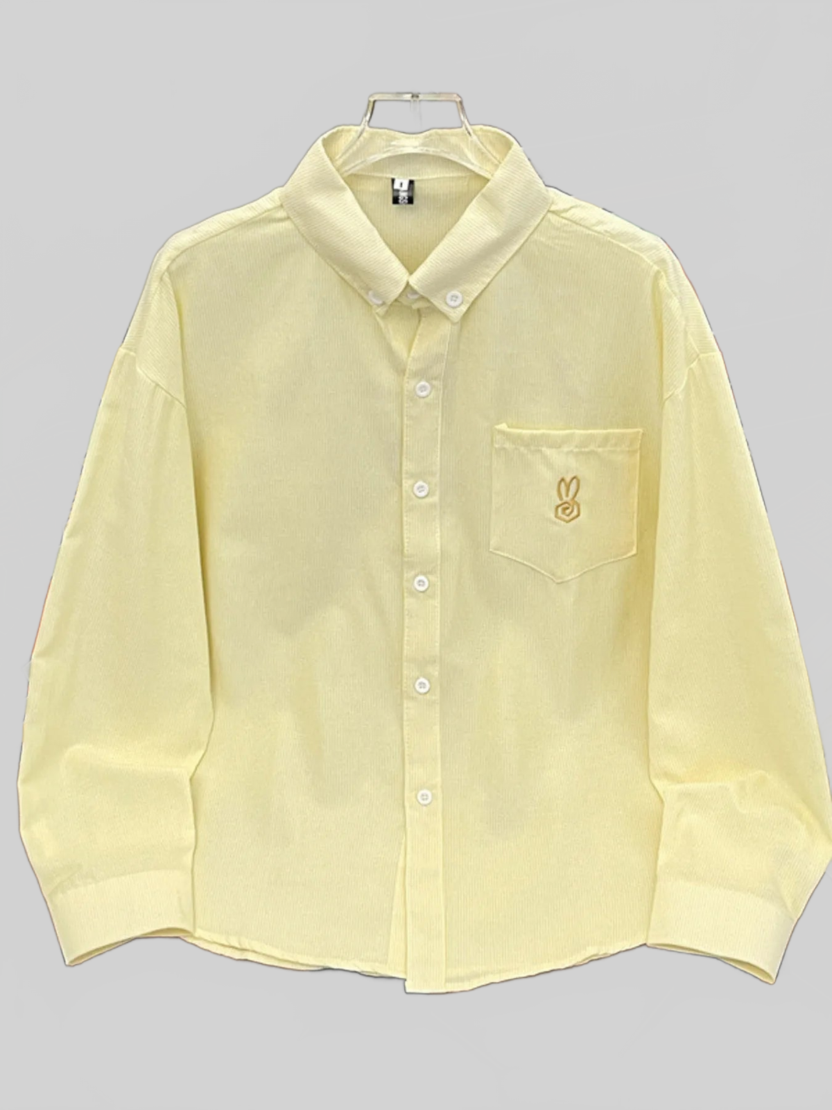 Men's Pocketed Long Sleeve Button-Up Shirt, M–3XL