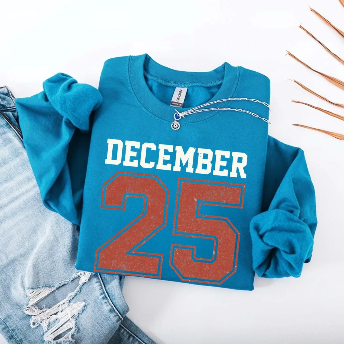 Madasty's Retro Christmas DECEMBER 25 Sweatshirt Festive Holiday Sweater
