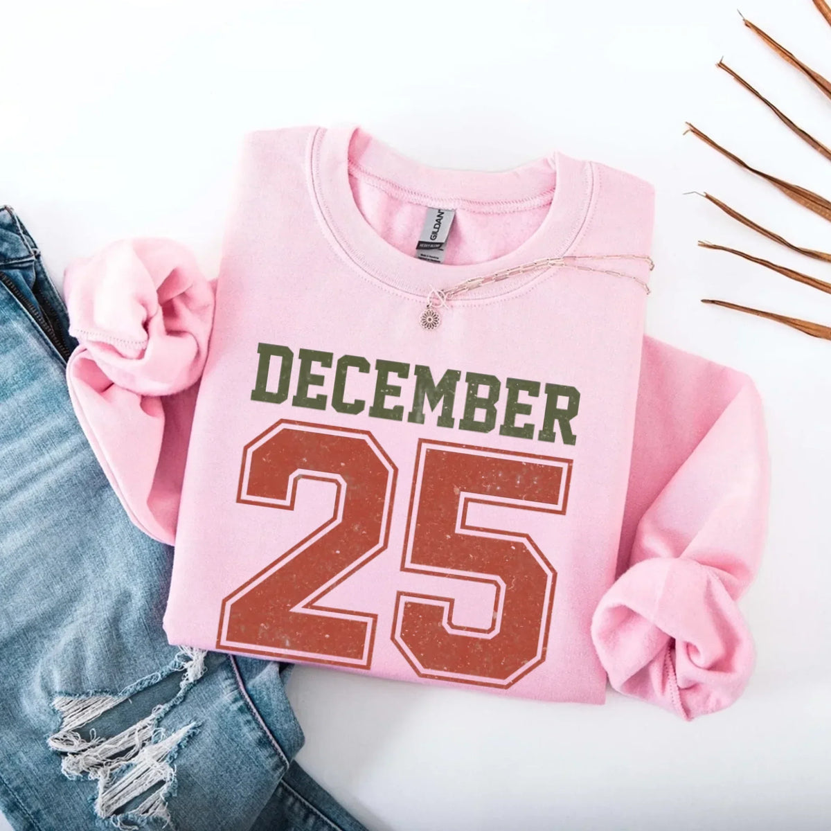 Madasty's Retro Christmas DECEMBER 25 Sweatshirt Festive Holiday Sweater