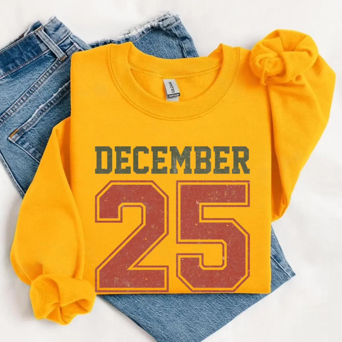 Madasty's Retro Christmas DECEMBER 25 Sweatshirt Festive Holiday Sweater