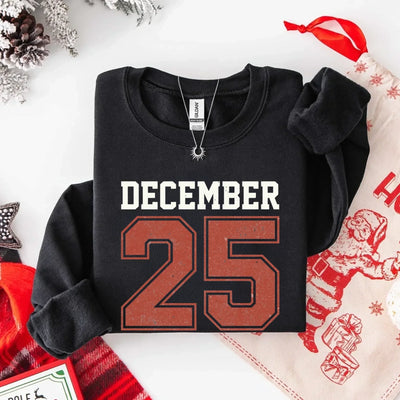 Madasty's Retro Christmas DECEMBER 25 Sweatshirt Festive Holiday Sweater