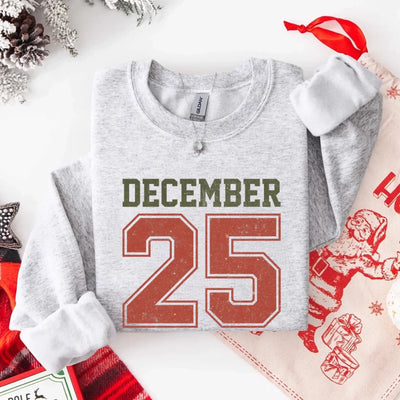 Madasty's Retro Christmas DECEMBER 25 Sweatshirt Festive Holiday Sweater