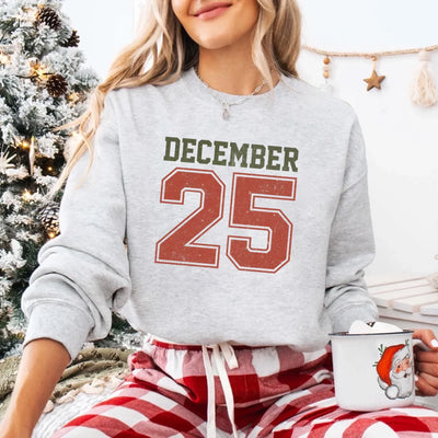 Madasty's Retro Christmas DECEMBER 25 Sweatshirt Festive Holiday Sweater